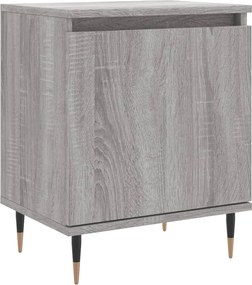 vidaXL Noptieră, gri sonoma, 40x30x50 cm, lemn compozit