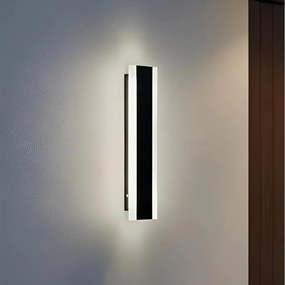 Aplică de perete pentru exterior LED MIRANA S LED/8W/230V 4000K IP44 30 cm neagră