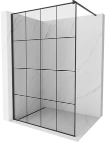 Mexen Kioto perete de duș 140 x 200 cm, transparent/Model negru 8 mm, Neagră - 800-140-101-70-77