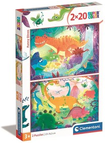 Dinozaur Funny Puzzle Clementoni 2x20 piese