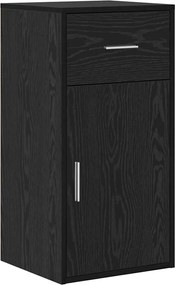 vidaXL Bufet cu sertar Stejar Negru 38 x 34 x 75 cm