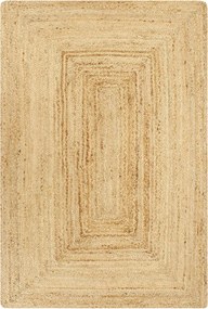vidaXL Covor manual, natural, 80 x 160 cm, iută