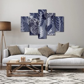 Tablou - Zebre albastre (150x105 cm)