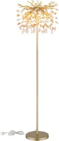 Globo 64138SG - Lampă de podea QUEENA 5xE14/40W/230V aurie