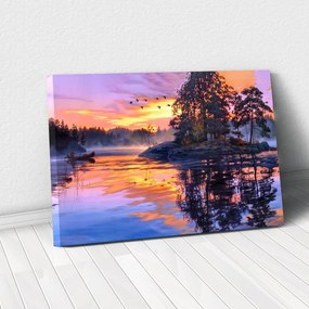 Tablou Canvas - Fall sunset 80 x 125 cm