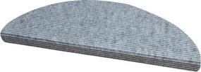 decoDoma Preş pentru scări QUICKSTEP semicerc gri set 2 buc
