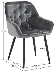 Fotoliu design Vorena (Gri) . 1097095