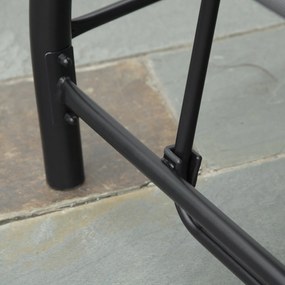 Outsunny Balansoar de Gradina 3 Locuri Convertibil in Pat cu Copertina Reglabila, Balansoar de Terasa din Metal si Tesut, Gri Inchis | Aosom Romania
