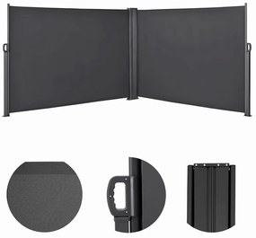 Markiză laterală pentru terasă 200×600 cm - antracit