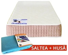 Set Saltea SuperOrtopedica Lux Saltex 900x1900 + Husa cu elastic