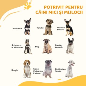 PawHut Barieră pentru câini cu 4 șuruburi reglabile și bandă adezivă, din metal și plastic, 74-100x76 cm, negru | Aosom Romania