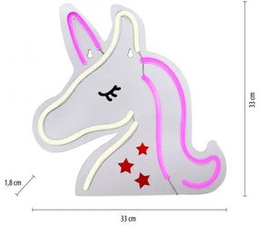 Decorațiune LED neon de perete JUST LIGHT. 85025-70 NEON LED/6,5W/5V inorog