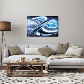 Tabloul cu abstracție albastră (90x60 cm)