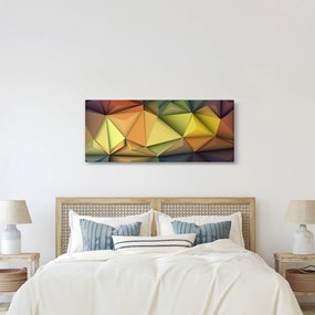 Tablou - Abstracție 3D poligonală (120x50 cm)