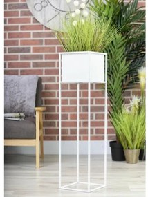 Suport pentru flori 90x24 cm alb