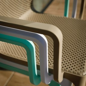 Scaun stivuibil, gri-maro / plastic, FRENIA