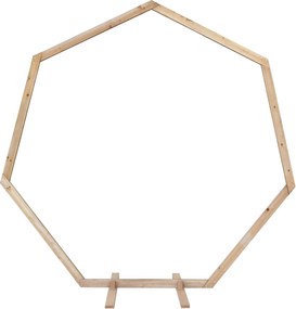 vidaXL Arc de nuntă Maro deschis 221 x 92 x 216 cm Lemn de pin masiv