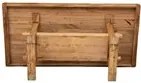 Masa fixa, L300 110 H80 cm, natur antic, lemn masiv
