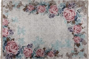 Covor, 160x230 cm, forma dreptunghiulara, tesatura de catifea/bumbac,