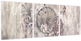 Tablou - Plante (cu ceas) (90x30 cm)