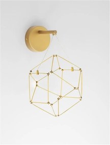 Aplica de perete LED design ambiental deosebit Nebula auriu
