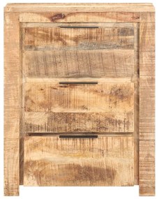 Servanta, 59 x 33 x 75 cm, lemn de mango nefinisat 1, 59 x 33 x 75 cm, lemn de mango nefinisat