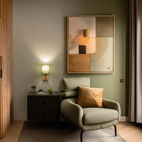 Lampă de perete Brilagi NUBILA WOOD 1xE27/25W/230V stejar/verde