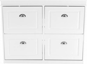 Pantofar SEBER TYP 5, alb, PAL, 105x24x82.5 cm