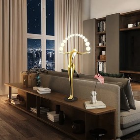 Lampa decorativa, Figurina din fibra de sticla cu iluminat LED Libertad