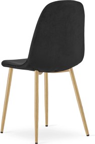 Scaun de masa PADVA VELVET, neagra