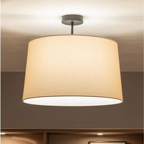Brilagi - Lustra LED aplicată CERIA 1xE27/60W/230V Ø 45 cm negru/bej