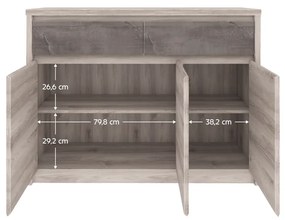 Comoda 3D2S, castan Nairobi   onix, JESI