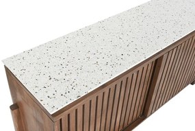 Bufet, natur, din lemn de acacia si blat din terrazo, Brione