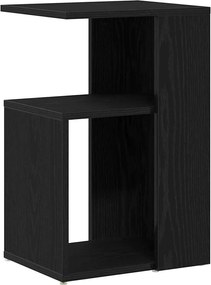 vidaXL Masă laterală Stejar Negru 36 x 30 x 56 cm Lemn compozit