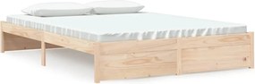 vidaXL Cadru de pat King Size, 150x200 cm, lemn masiv
