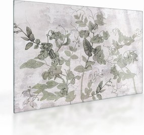 Tablou pe sticlă - Plante in ipsos (70x50 cm)