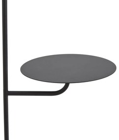 Lampă de podea modernă neagră cu masă rotundă - Ostrich