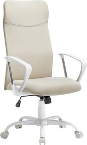 Scaun de birou DINA, max. 120 kg, bej/alb SongmicsHome