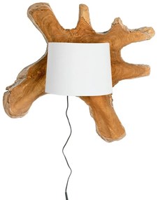 Lampa de perete alba Naga. Ø70x22 cm