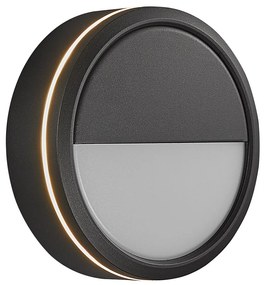 Aplica LED perete/ tavan exterior cu protectie IP54 Ava Smart Black