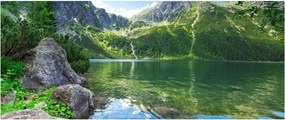 Tablou cu lac în munții Tatra (120x50 cm)