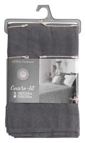 Cuvertură gri antracit 180x220 cm Fileo – douceur d'intérieur