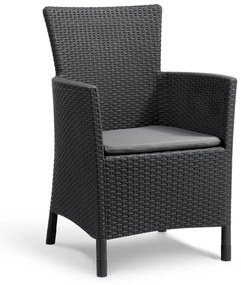 Set mobilier de grădină Iowa Balcon cu masă Luzon, grafit