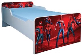 Patut baieti Spiderman 4 cu saltea 130x60 cm, fara sertar ptv3343