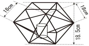 Lampă de masă OCTAGON 1xE27/40W/230V neagră Lucide 80502/01/29