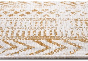 Covor de exterior galben ocru-alb 80x350 cm Biri – NORTHRUGS