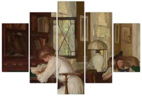 Tablou - Edmund Tarbell, Josephine and Mercie, reproducere (150x105 cm)