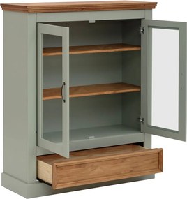 Vitrină verde-deschis din lemn de pin 100x120 cm Selma – Støraa