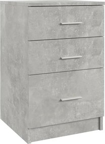 vidaXL Noptieră, gri beton, 40x40x63 cm, lemn compozit
