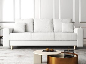 Canapea extensibilă dumonde cu ladă de depozitare si sezut confortabil din spuma high-density, Kronos Zoom Gri 210x100 cm